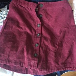 Maroon skirt